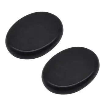 

ROSENICE2pcs Power Stone Massage Stone Volcano Stone SPA Power Stone Natural Massage Stones (Size 4 Flat Side)