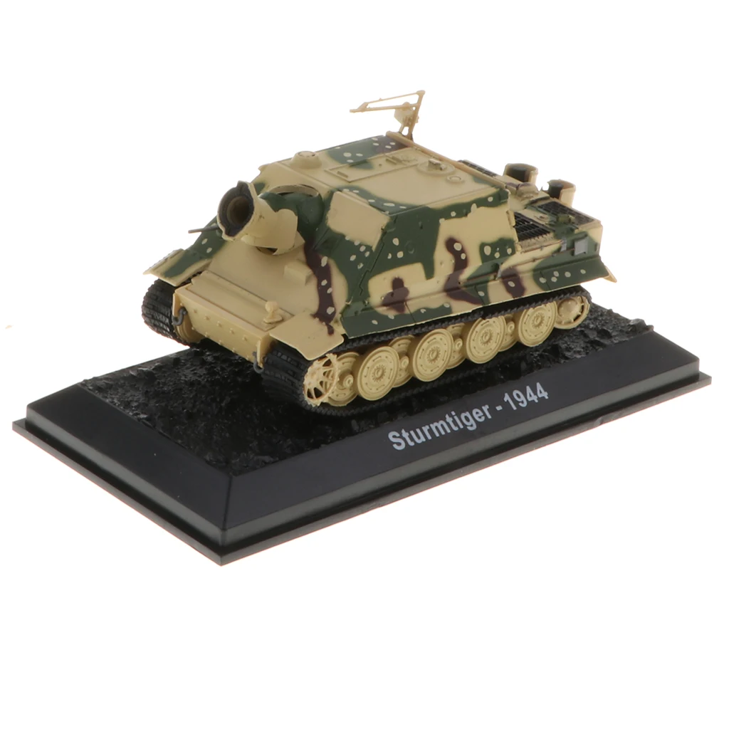 1:72 Scale WWII German Sturmtiger-1944 Army Tank Fighter Scaled Model Collection, Home/Office Decor