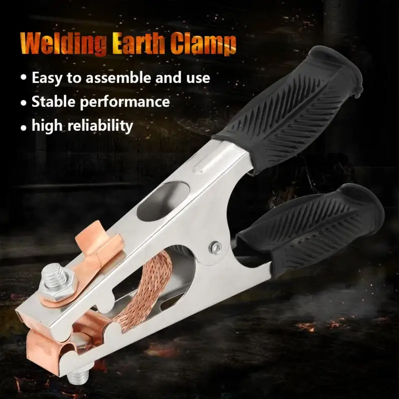 Electroplated Ground Clamp Copper Welding Earth Clip for Manual Welder US Type welding earth clamp 500A