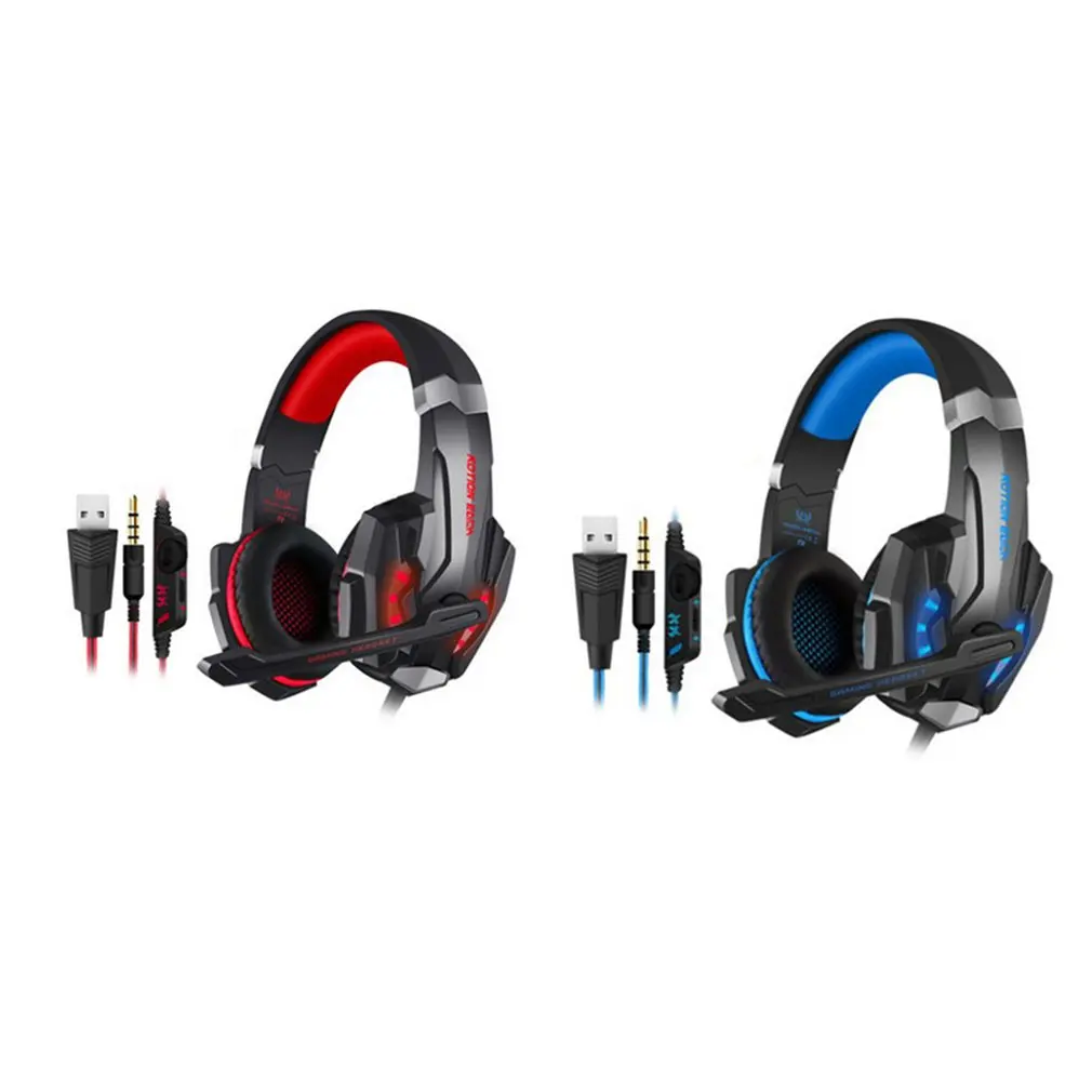 G9000 игровая гарнитура 3 5 мм Игровые наушники с микрофоном светодиодная подсветка