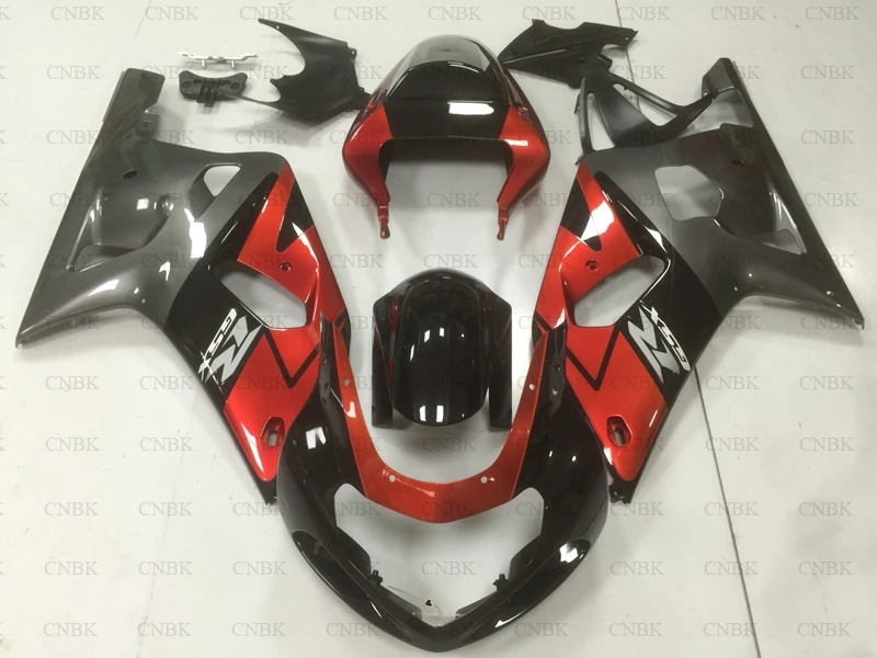 Обтекатель из АБС-пластика для GSXR 600 750 1000 2002 обтекатель 2000 - 2003 Φ серебристый