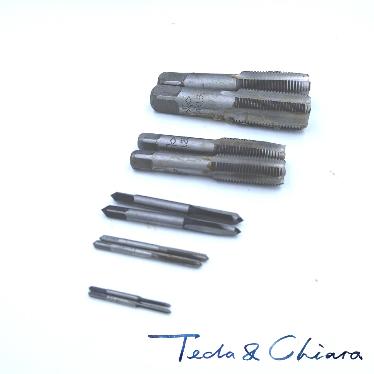 1pc HSS Machine M14 X 0.75mm Plug Tap and 1pc M14 X 0.75mm Die Threading Tool