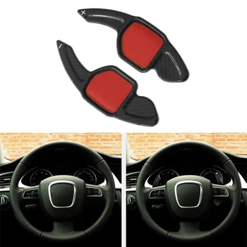 

Real Carbon Fiber Steering Wheel Paddle Shift Extension fit for Audi S5 RS3 A8 Q5 Q7 2013 2014 2015 2016