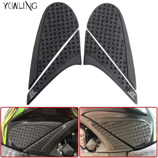 Anti slip sticker Motorcycle Carbon Fiber Tank Traction Pad Side Knee Grip Protector For kawasaki Z 800 Z800 2012 2013 2014 2015