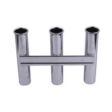 3 тубус держатель тройной Нержавеющая сталь 316 вертикальный многоцелевого использования держать удочек подвесная настенная Стиль для яхты
