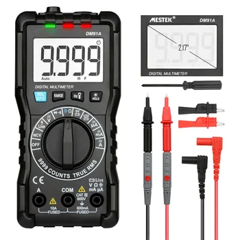

Mini Digital Multimeter Counts Test Tool 9999 Counts Multi Meter Automatic Shutdown AC Direct Current DM91A Best Price