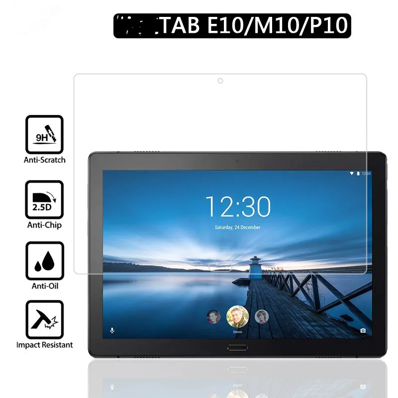 

Tempered Glass Screen Protector CASE Film for Lenovo Tab P10 Lenovo Tab M10 TB-X605F TB-X605L Tab E10 Glass with package