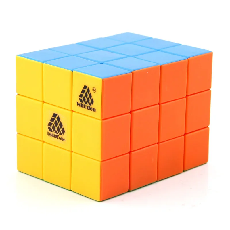 Stickerless WitEden 3x3x4 кубический магический куб 1C 334 симметричный кубик Профессиональный скоростной нео куб головоломка прозрачные антистрессовые игрушки - Цвет: Stickerless