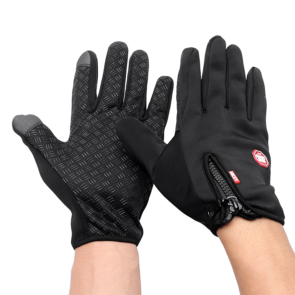 

Cycling Gloves Winter for Outdoor Sport Men Full Finger Motorcycle Skiing Gloves Unisex Touchscreen Bike Anti-Slip Waterproof