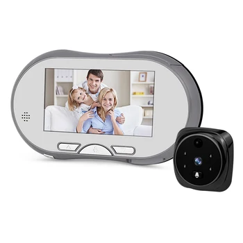

4.3inch Electronic Peep Hole Digital Door Viewer Peephole Camera Visual Doorbell PIR Motion Detect 160 Degree Wide Viewing Angle