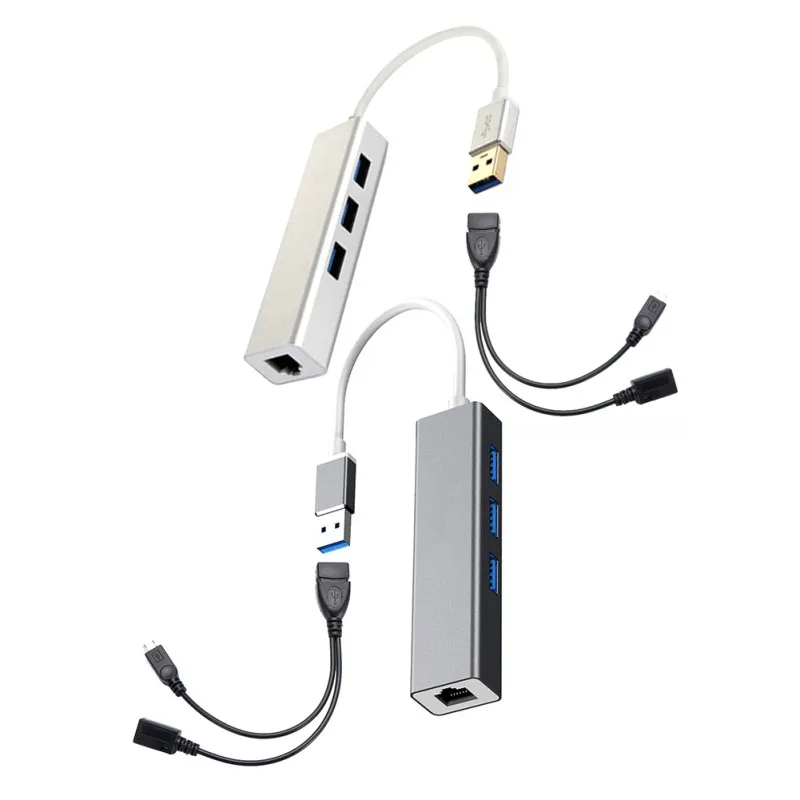 3 порта usb хаб LAN Ethernet соединитель & OTG адаптер для Amazon Fire (Gen 2 и 4) новое