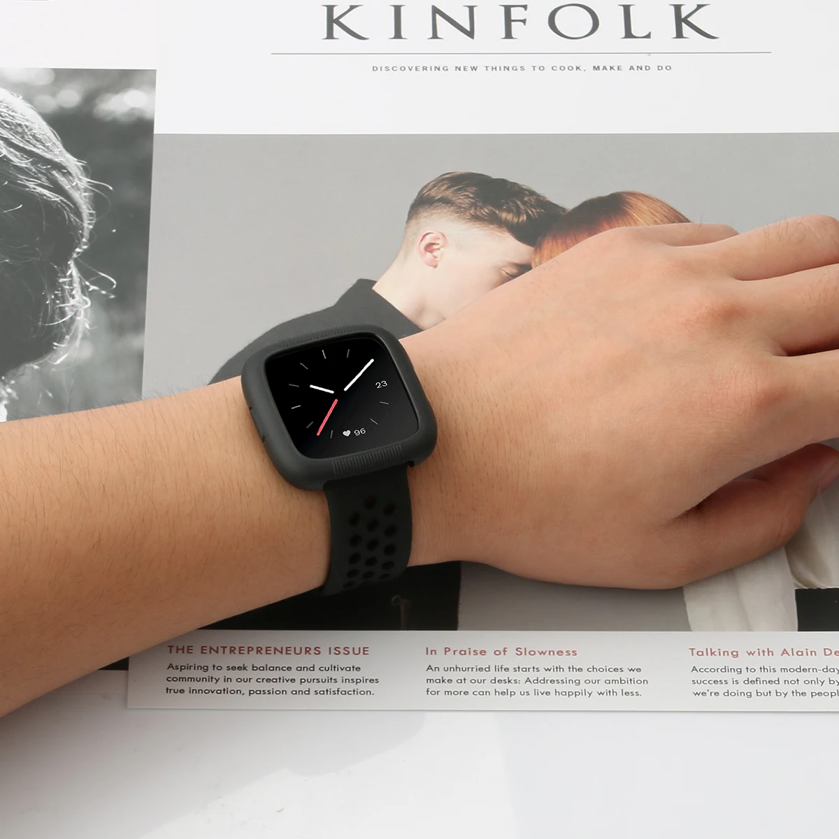 Ремешок для Fitbit часы Versa ремешок+ Shookproof TPU чехол ремешок для часов Браслет для Fitbit часы Versa аксессуары