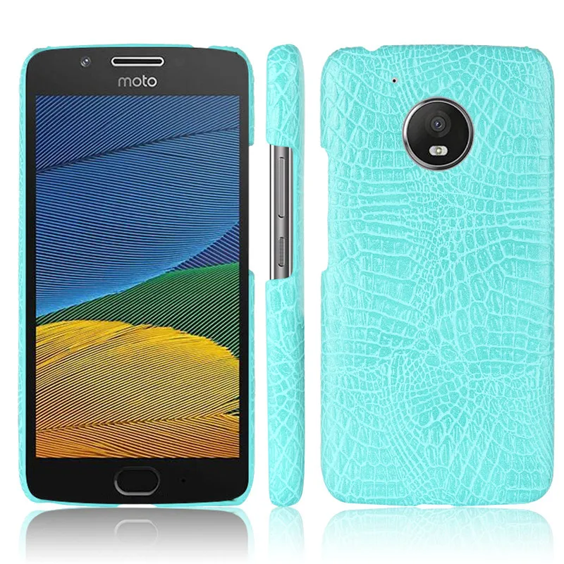 Green Для Motorola Moto G5 чехол для Moto G5 G 5 Жесткий из искусственной кожи задняя крышка чехол для телефона для Moto G5 MotoG5 XT1671 XT1672 XT1676 XT1677 чехол - Цвет: Green