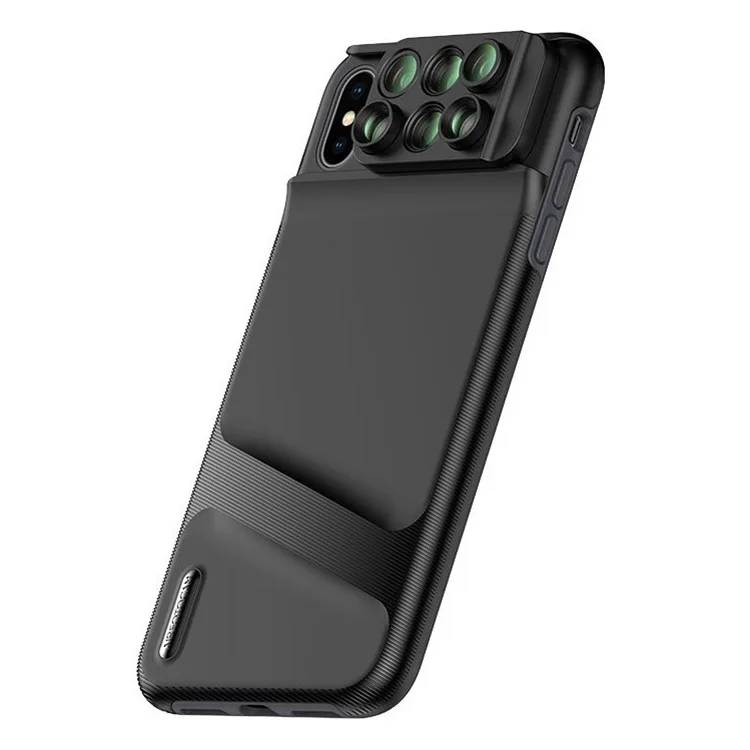 

Suitable for iPhone Xs MAX Mobile Phone Lens Wide-angle Fish-Eye Macro Long Telephoto Single-lens Reflex Camera Phone Case