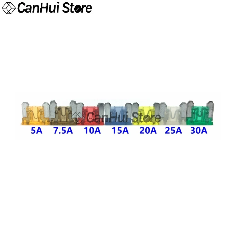 Car Fuse Kit 10-20pcs Mini Small Medium Car Fuse 1A 2A 3A 5A 7.5A 10A 15A 20A 25A 30A 35A 40A 45A 50A Amp Clip Inser for Car Truck