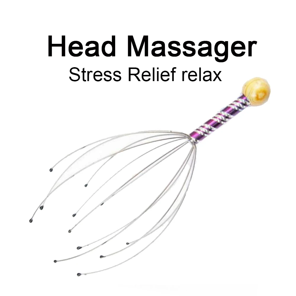 1Pcs Scalp Massager Imitate Finger Head Relax Massager Head Neck Massage Stress Relief Massage Release Head Physician Health