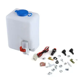 

Washing Of 12v Universal Windshield Wiper Accessories Cleaning Tools Washer Reservoir Pump Bottle Kit