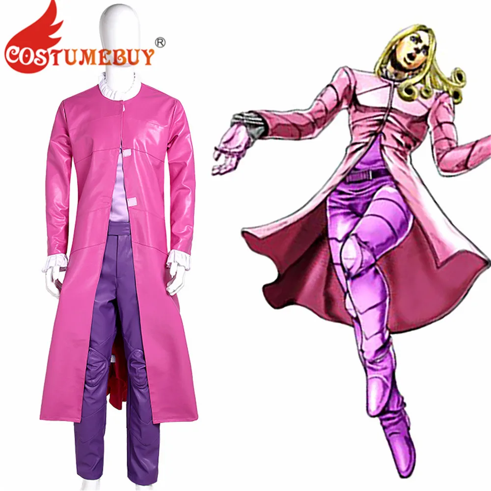 

CostumeBuy Anime JoJo's Bizarre Adventure Kujo Jotaro Cosplay Costume Adult Fancy Suit Custom Made L920