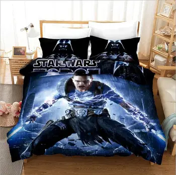 

Star Wars Bedding Sets Duvet Cover Soft and Breathable Home Textile Single Queen King Size Bedding Set Pillowcases Bed Linen