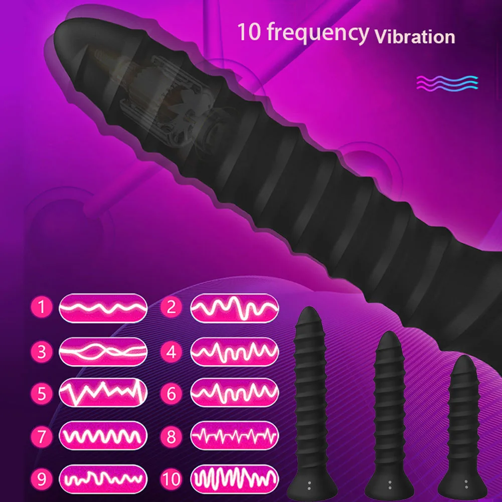 Ladies Waterproof Silent Magnetic Charging Screw Vibrator All shipping 2