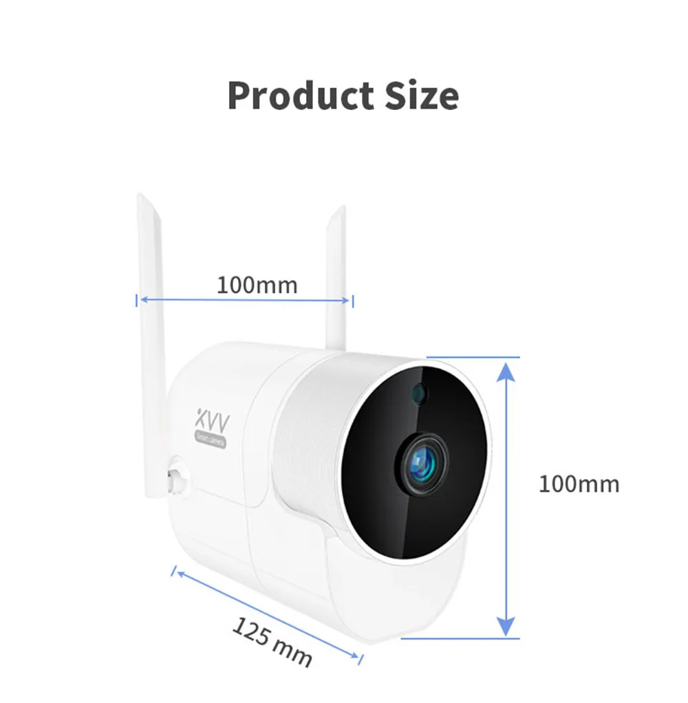 Xiaomi Xiaovv автомобиль открытый панорамная камера наблюдения камера 1080P беспроводной wifi высокой четкости ночного видения домашнее приложение