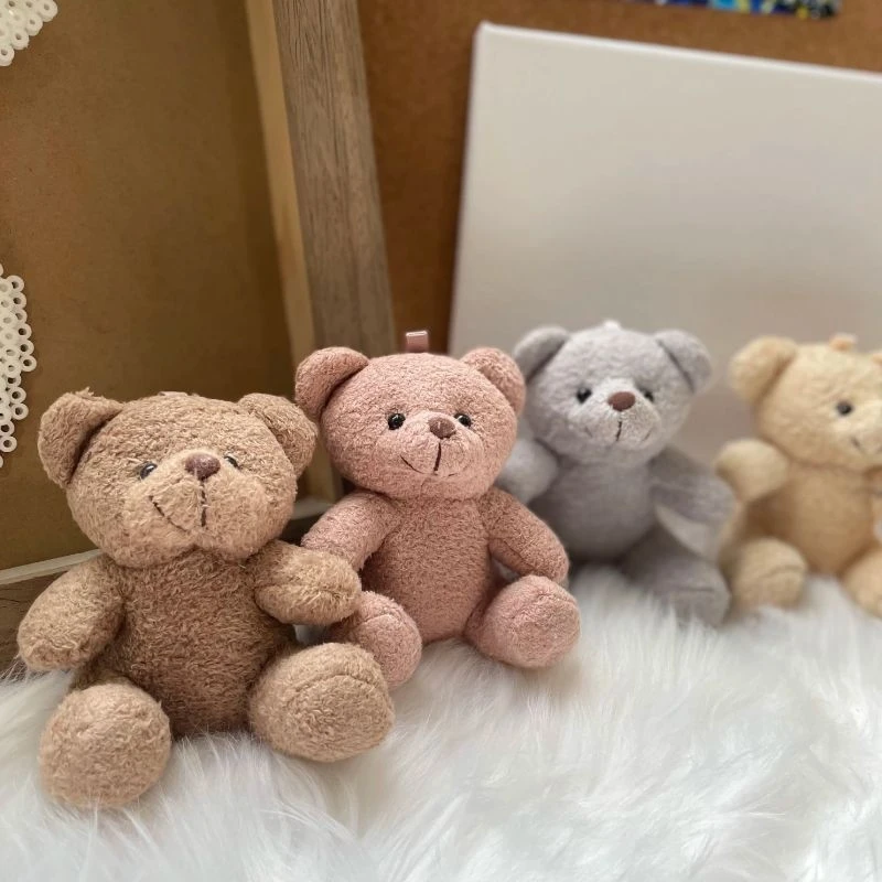 1PCS Stuffed Plush Lovely Teddy Bear Soft Gift Doll Baby Toy 10cm Stuffed Animal
