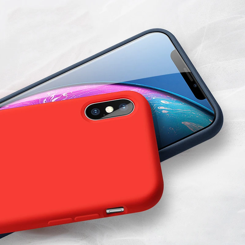 Официальный силиконовый чехол для iPhone 7 8 Plus, задняя крышка с логотипом для Apple iPhone 11 Pro XR X XS MAX 6 6S PLUS, чехол