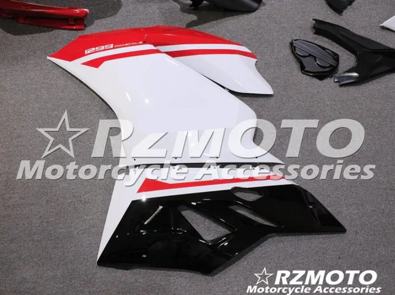 Литье под давлением ABS Обтекатели подходит для DUCATI 959 1299 Panigale 15 16 17 18 на заказ Красный Белый Черный