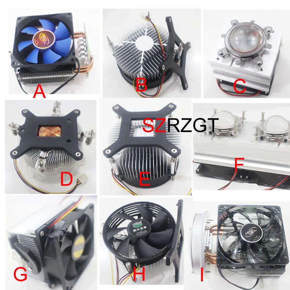 20W 30W 50W 100W 200W LED Aluminium Heat Sink Cooling Fan For 20W 30W