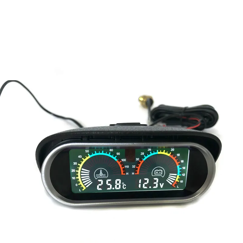 

Car 2 in 1 LCD Digital Display Voltmeter Gauge & Water Temp Temperature gauge Universal