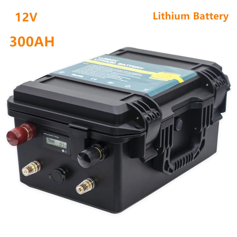 12V 300AH литиевая батарея Водонепроницаемая для лодки пропеллера инвертор