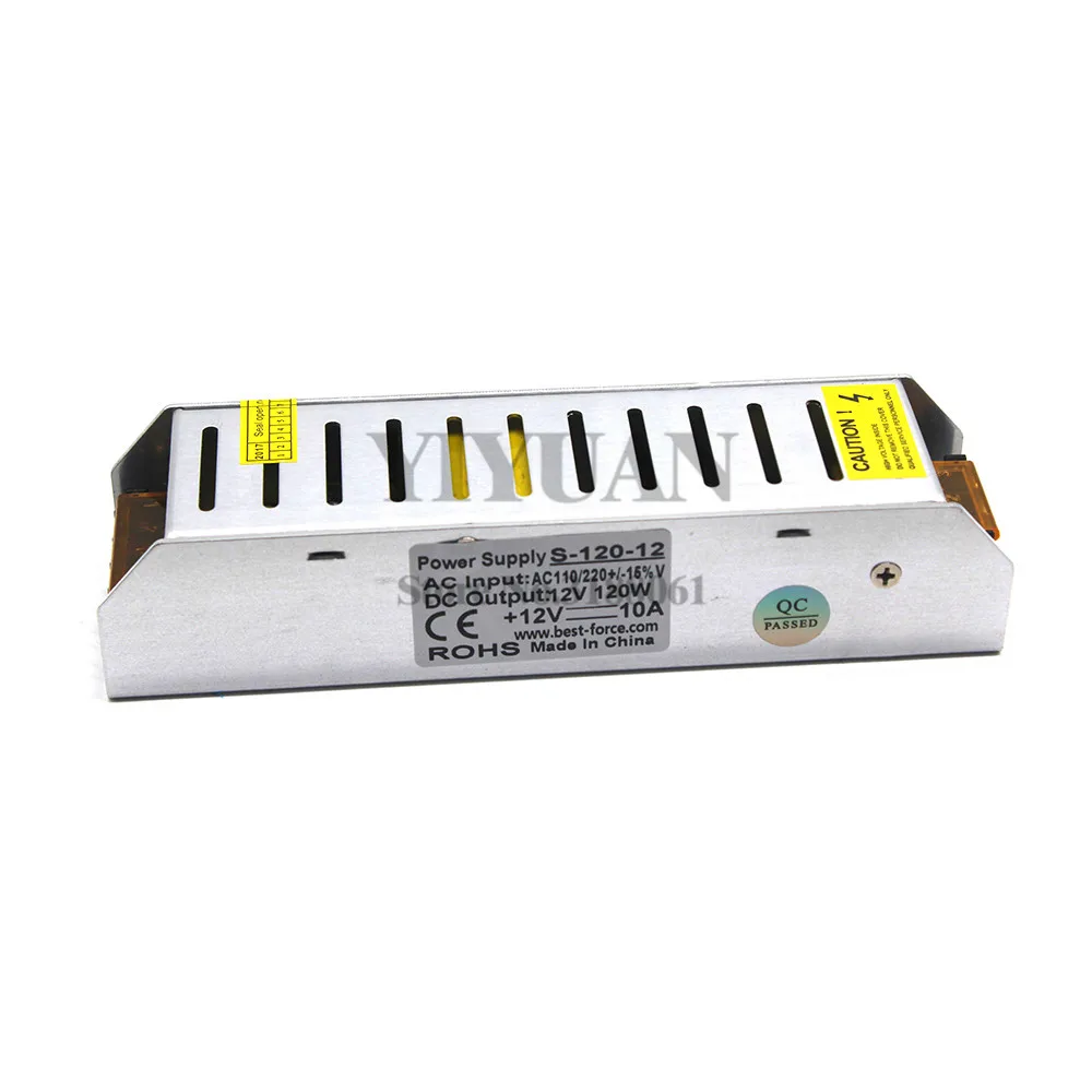 Выключатель питания DC12V 10A 120 Вт светильник ing Transformers 110 В 220 AC к DC 12 адаптер RGB