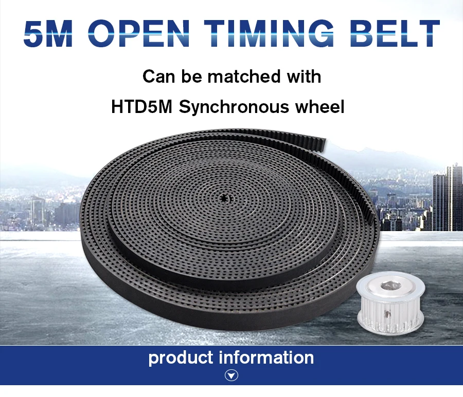 Abra a correia síncrona para a porta