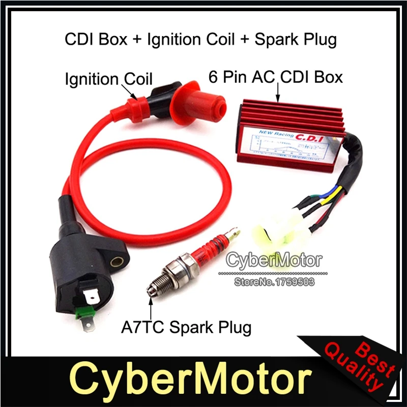 Ignition Coil Spark Plug For Honda XR50 XR70 XR80 XR100 CRF50 CRF70 CRF80 CRF100 Ignition Coil Spark Plug For Honda XR50 XR70 XR80 XR100 CRF50 CRF70 CRF80 CRF100