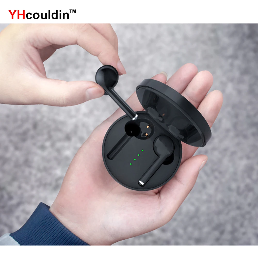 Беспроводной Bluetooth наушники с сенсорным управлением TWS 5,0 с зарядным чехлом всплывающее окно Магнитная контактная гарнитура для Android Iphone