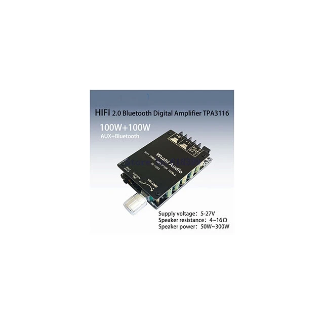 

A5-- ZK-1002 HIFI 100WX2 TPA3116 For bluetooth 5.0 High Power Digital Amplifier Stereo Board AMP Amplificador Home Theater