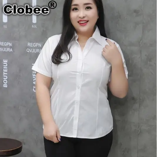 9XL 8XL 7XL 6XL blusas mujer de moda женская рубашка 2019 OL белая офисные женские топы плюс размер