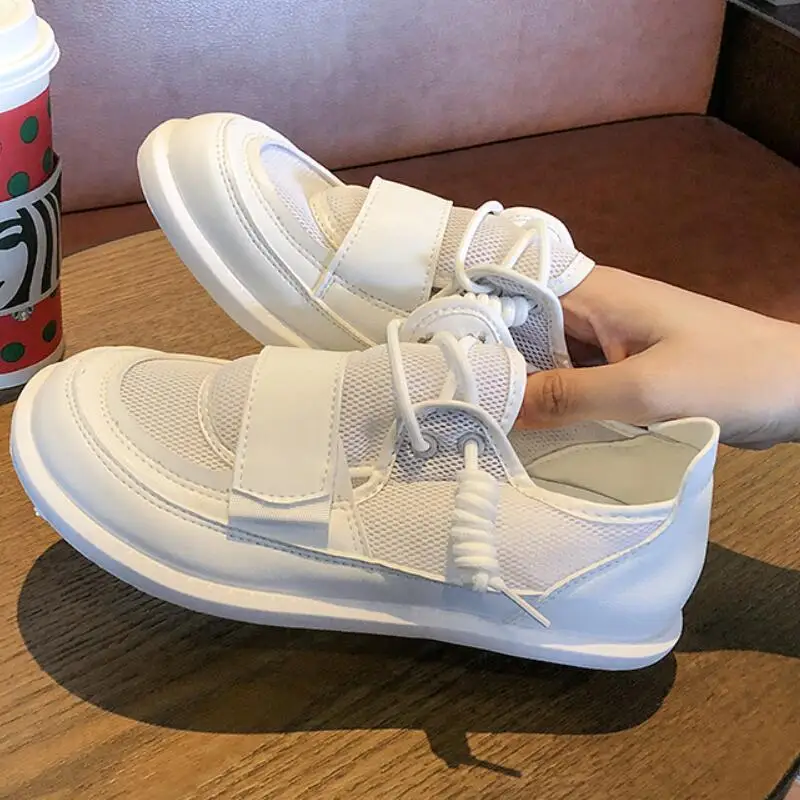 Женские кроссовки Дышащая Уличная обувь на плоской подошве Женская повседневная