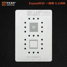 Estêncil bga para samsung exynos 9610 cpu reballing plantio de estanho malha, reparo do estêncil bga