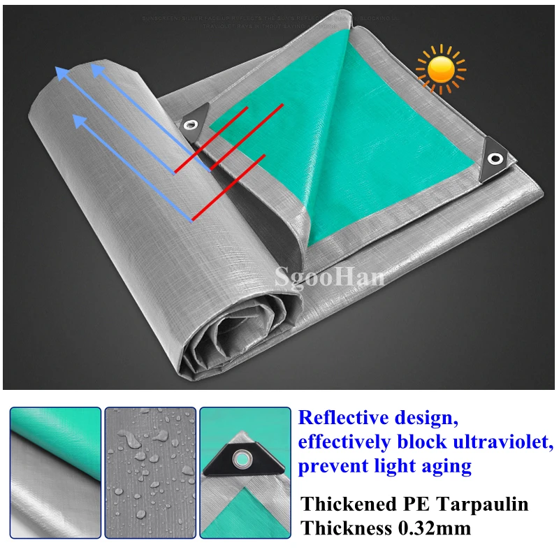 0-32mm-Truck-Canopys-PE-Rainproof-Cloth-Garden-Tarpaulin-Outdoor-Awning-Sun-Shading-Cloth-Camping-Ground.jpg 0,32 Mm -Es Teherautó -Canopys Pe Esőálló Ruhák Kerti Ponyvás Szabadtéri Napellenző Napfényes Kemping Vízálló Kendő - Image 2