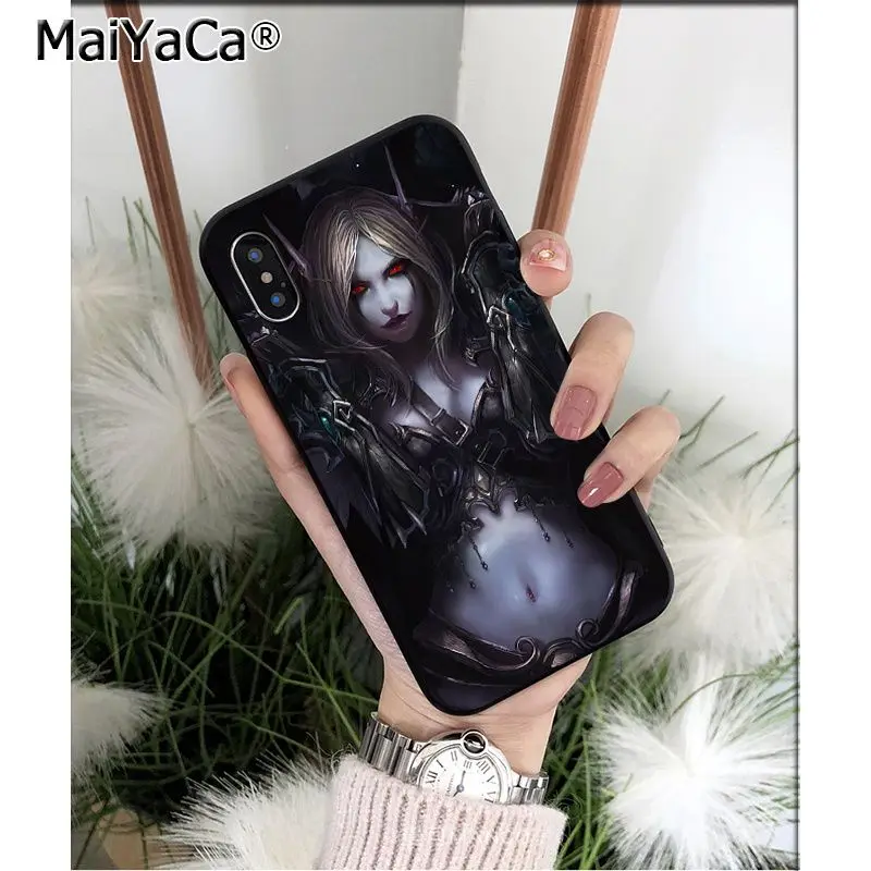 Мягкий черный чехол для телефона MaiYaCa World of Warcraft из ТПУ для мобильных телефонов Apple iPhone 8 7 6 6S Plus X XS MAX 5 5S SE XR
