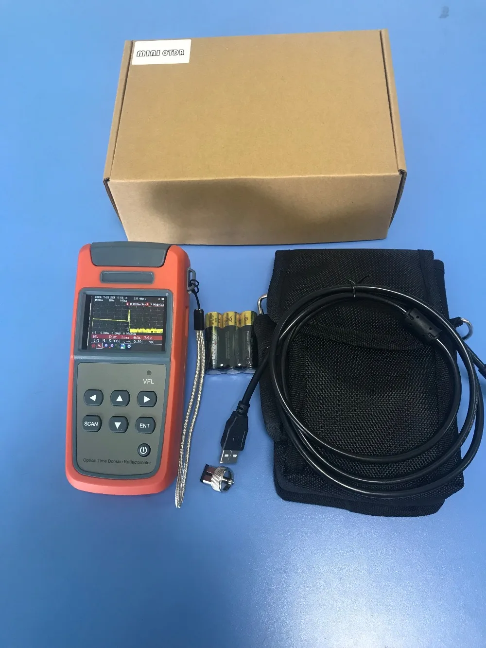 JW3305A OTDR 60KM Optical Fiber Ranger Optical time domain reflectometer Mini OTDR Tester 1550nm (2)