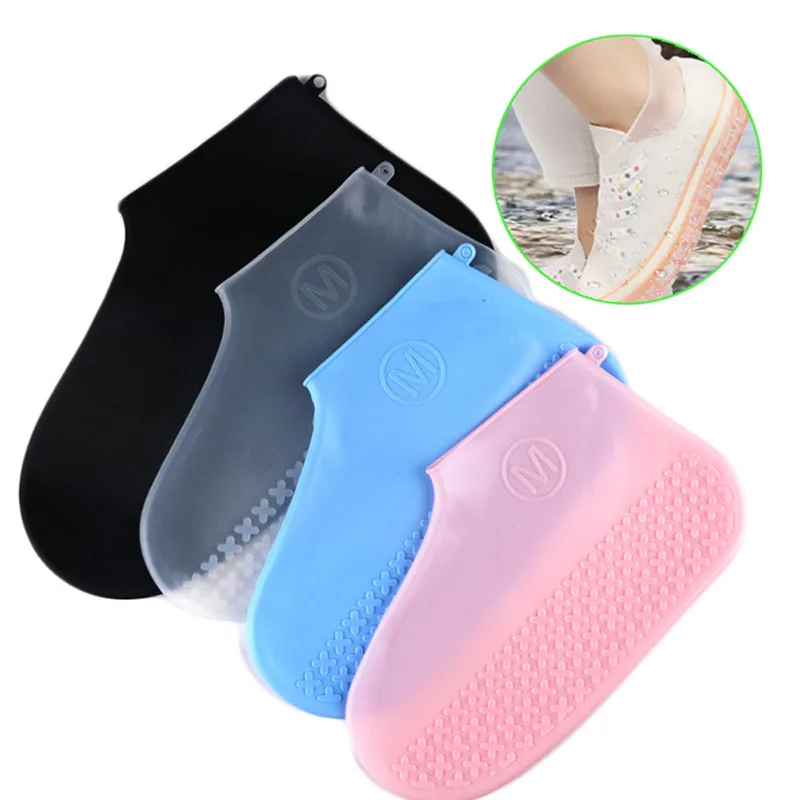 

Cycling Rain Reusable Overshoes Silicone Latex Elastic Shoe Covers Waterproof Shoe Covers Protect Shoes Brace Dust Cover Support
