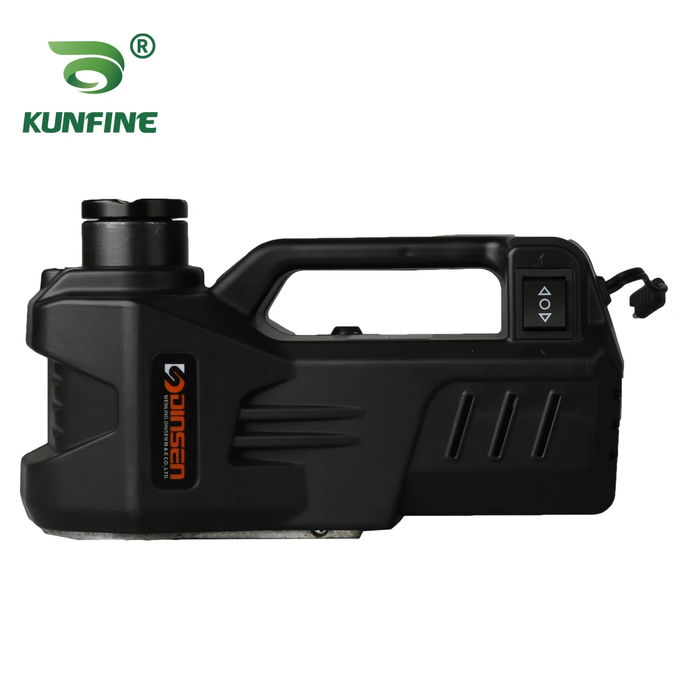 KUNFINE 12V 5Ton 3Ton Car Electric Tire Lifting Car Jacks Hydraulic Air Infatable Car Floor Jack With Tire Gauge Air Pump (2)