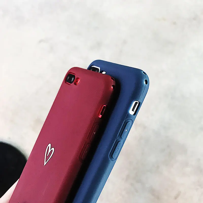 Lovebay Любовь Сердце Силиконовый чехол для телефона для iPhone 11 Pro 7 8 6 6s Plus X XR XS Max 5 5S SE карамельный цвет оболочка мягкая ТПУ задняя крышка