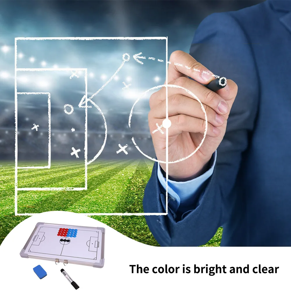WolFAce Aluminium Tactical Plate for Soccer Strategy Coach Football Judge Board Soccer Training Equipment Accessories new
