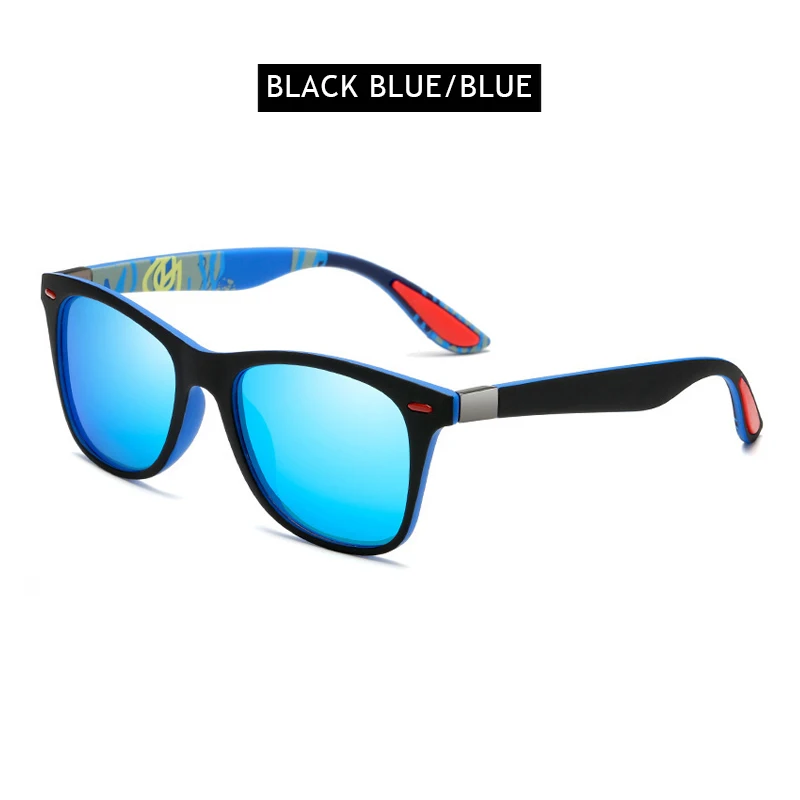 Occhiali Da Sole Ray-Ban Stile – UV400 Polarizzati – Unisex – Design Quadrato Nero - Foto 3