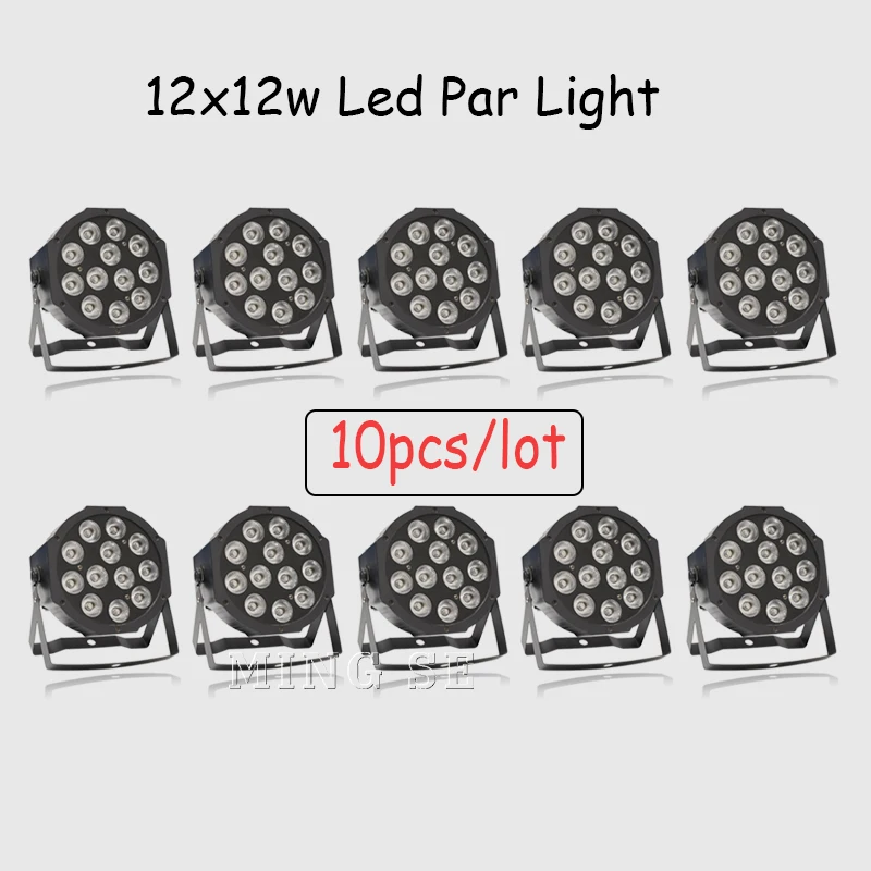 10 шт. светодиодные лампы 12x12 Вт RGBW 4 в 1|dj equipment|par light rgbwrgbw 4in1 |