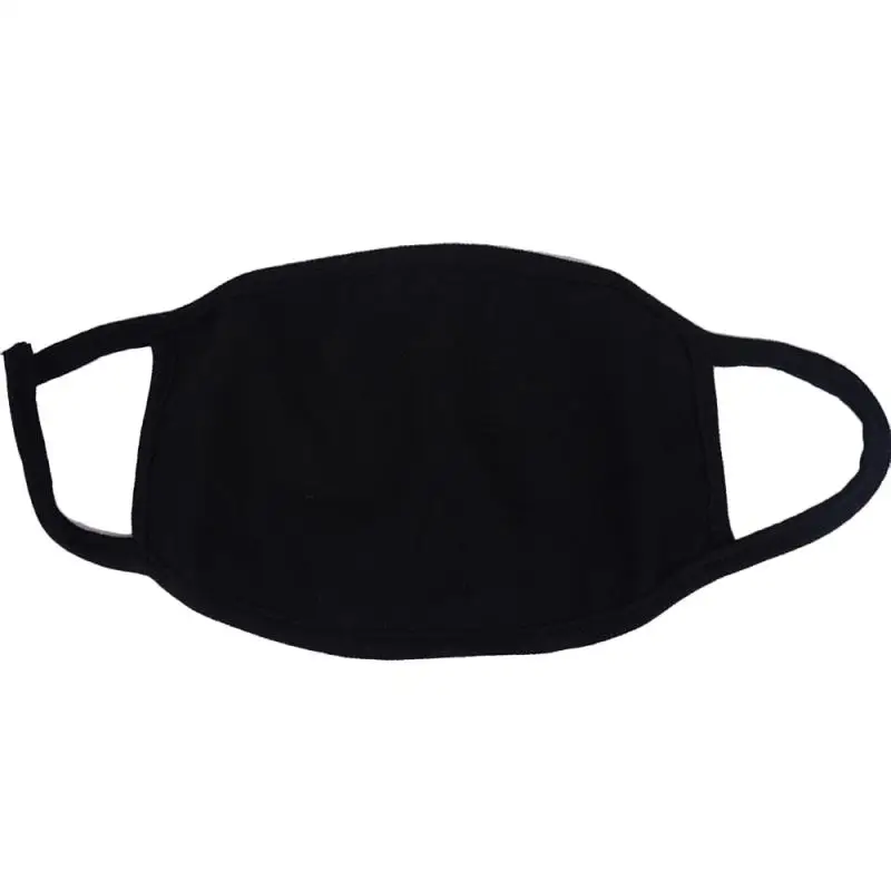 

1pcs Mouth Face Mask Black Cotton Anti Dust And Nose Protection PM2.5 Mask Fashion Reusable Masks For Man Woman