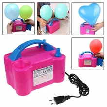 2021 nowy balon maszyna balon Inflator pompa sprężarki balon poduszka powietrzna kolor 2 dysza Party zabawka na imprezę domu tanie i dobre opinie OIMG CN (pochodzenie) JUST PINK 16 cm 12 cm